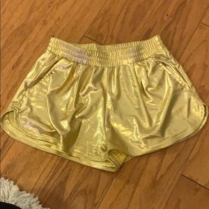Gold shorts